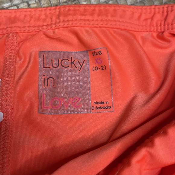 Lucky in Love neon Tangerine & Yellow Tennis Golf Sport Skort Size 0/2 - Picture 6 of 9
